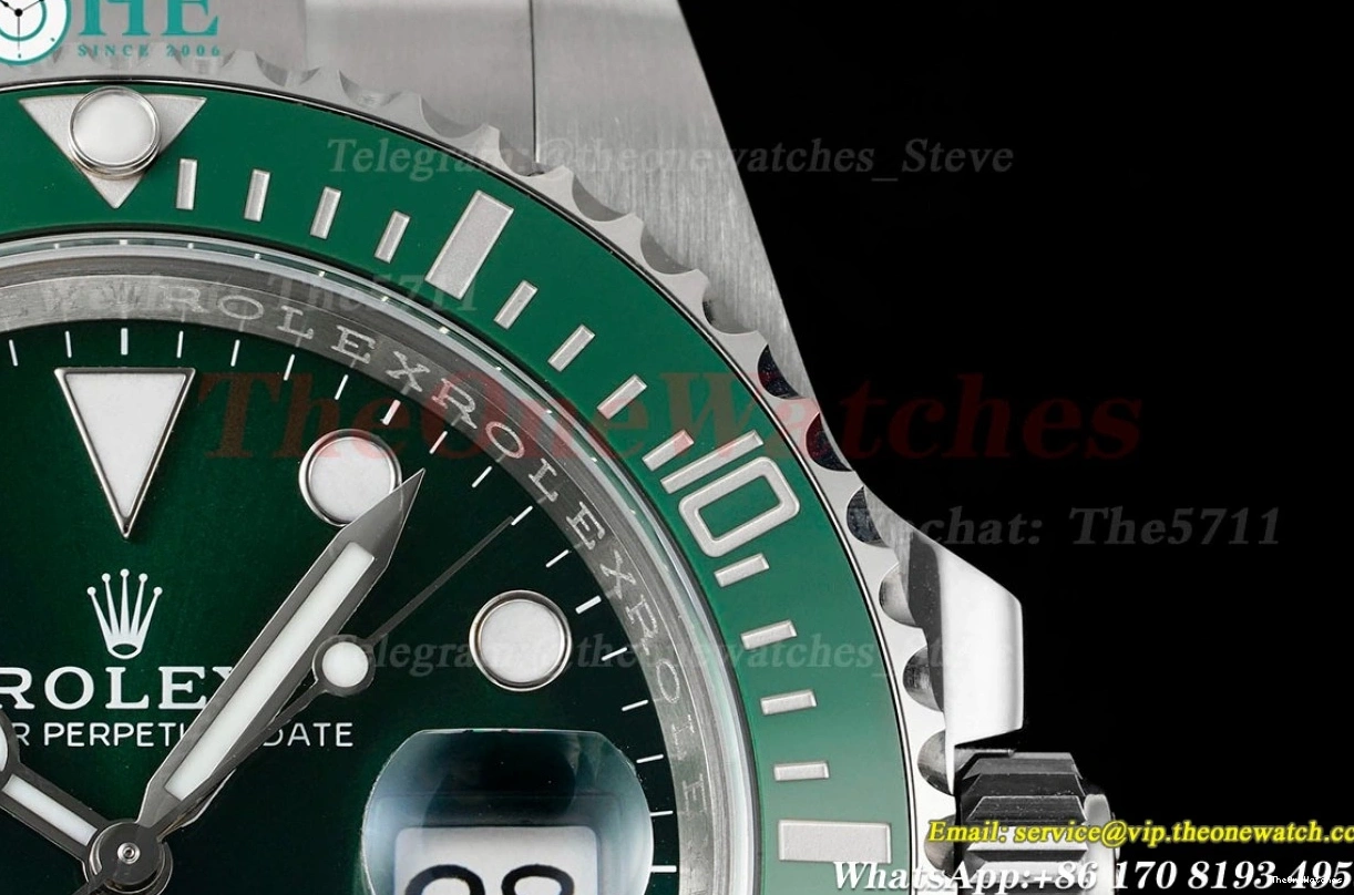 VS3135 SS 116610LV Hulk 40mm Green Submariner Dial ARF SS 0407
